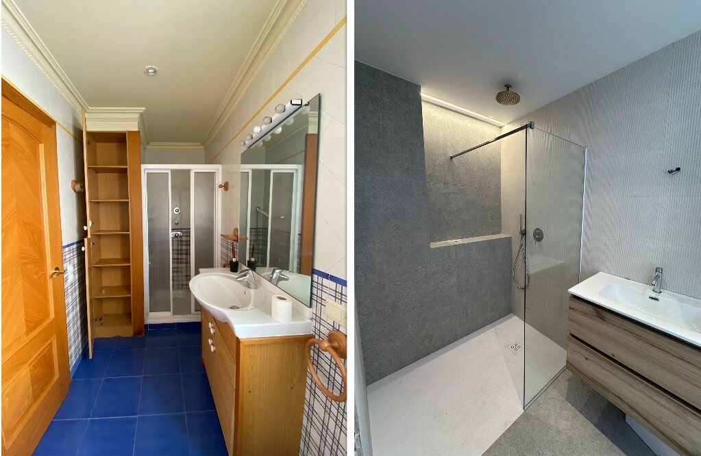 Renovating Property in Valencia: What Buyers Need to Know 4 Before after BB